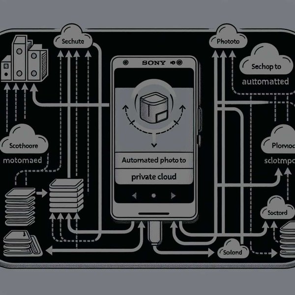 Quelles sont les méthodes de sauvegarde automatisée des photos sur un cloud privé pour un Sony Xperia 1 III?