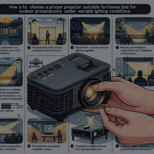 Comment choisir un projecteur pour des présentations extérieures dans des conditions de lumière variable ?